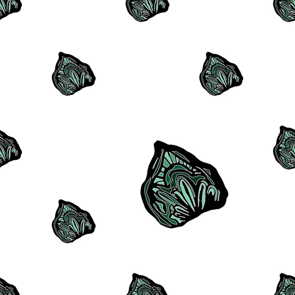 水晶石头无缝模式 — 图库矢量图片