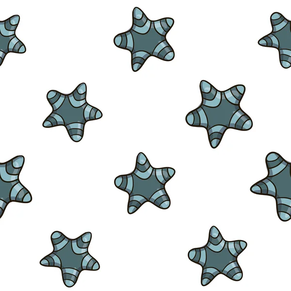 Azul Navidad estrellas fondo — Vector de stock