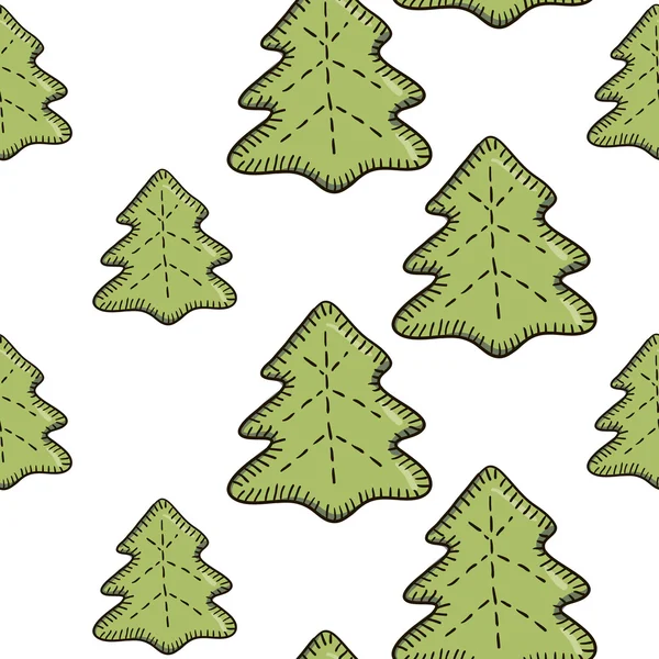 Modèle d'arbres Nouvel An — Image vectorielle