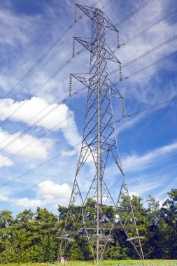 Havai enerji hatları ile elektrik Kulesi Çelik İnşaat