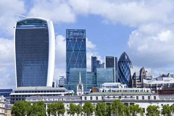 Cityscape of London banking and insurance district — Stock Photo, Image