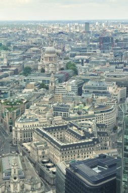 Tarihi şehir Londra curvy hava panoramik gün görünümü