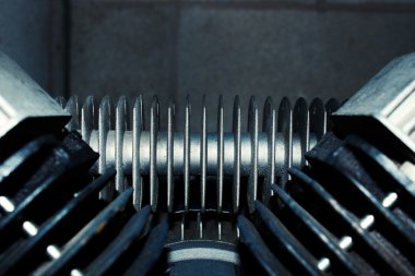 makine motor yakın çekim