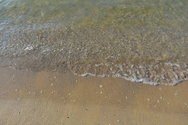 Leere Meer Und Strand Hintergrund Mit Kopierraum — Stockfoto