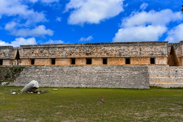 Edifício Bem Preservado Dos Maias Uxmal — Fotografia de Stock