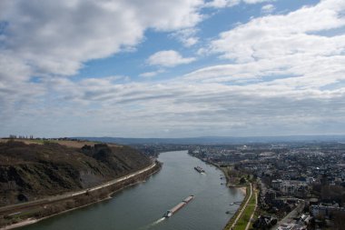 Krahnenberg 'in Andernach ve Ren' e bakış açısı