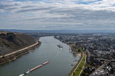 Krahnenberg 'in Andernach ve Ren' e bakış açısı