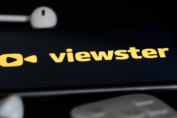 Rheinbach Juni 2021 Das Logo Des Streaming Dienstes Viewster Auf — Stockfoto