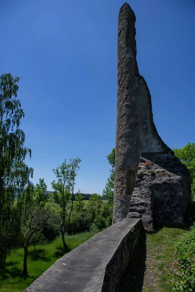 Staré Zříceniny Dollendorfského Hradu Schlossthalu — Stock fotografie