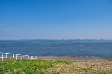 Den Helder 'den Texel adasına doğru bir manzara.
