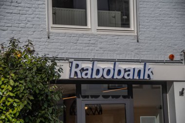 Middelburg, Hollanda 21 Mart 2025, Hollanda bankasının logosu 
