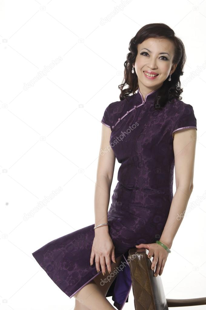 Woman in  traditional chinese dress