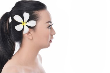 bir kadının yüz güzelliği