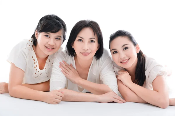 Sorridente figlia e madre , — Foto Stock