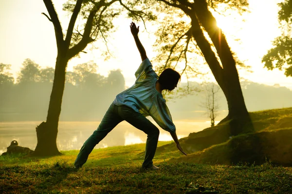 Mujer Yoga —  Fotos de Stock