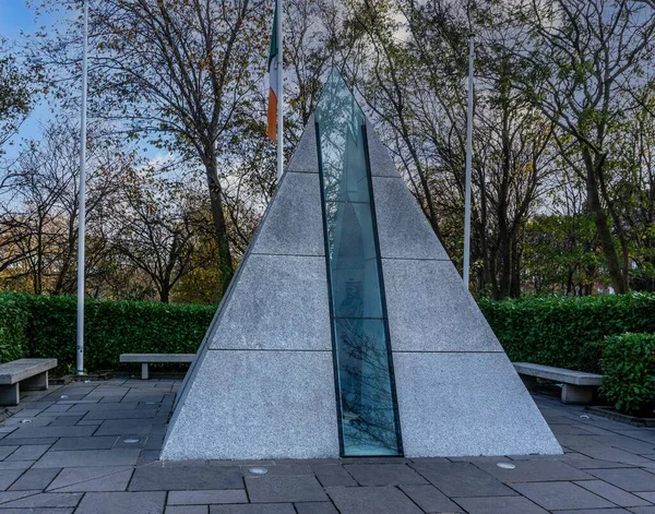 Merrion Square Dublin Irlande Hommage Rendu Aux Membres Des Forces — Photo