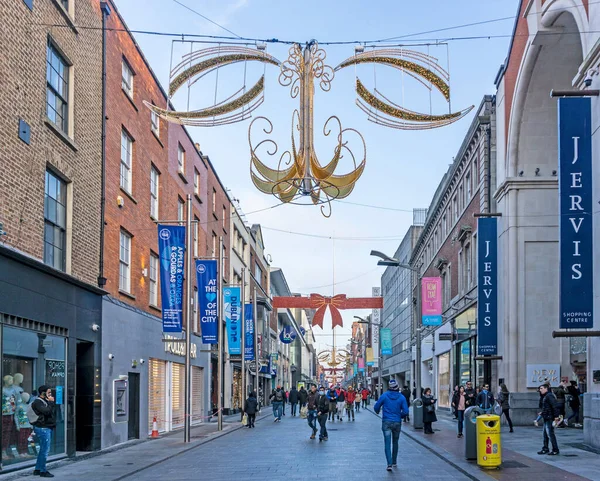 Henry Street Dublin Irland Alle Verkleidet Und Bereit Für Das — Stockfoto