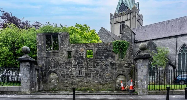 Lynch Emlékablak Market Street Galway Írországban 1493 Ban Galway Polgármestere — Stock Fotó
