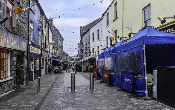 Quay Street Galway Irlandia Samym Sercu Dzielnicy Łacińskiej — Zdjęcie stockowe