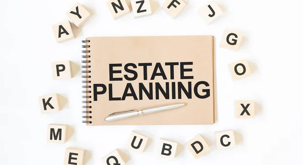 메모지 블록이 Estate Planning Craft 메모지 — 스톡 사진