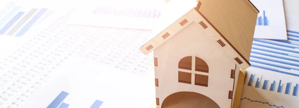 Modelo Casa Para Concepto Financiación Fondos Hipotecarios Inversión Préstamo Hipotecario — Foto de Stock