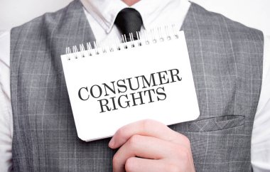 Metin kullanıcı haklarına sahip not defteri olan bir iş adamı