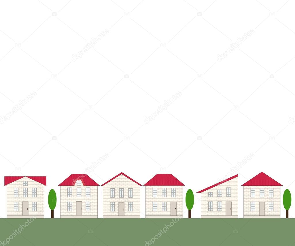 Seamless Real estate border Stock Vector Image by ©stuja 53940965