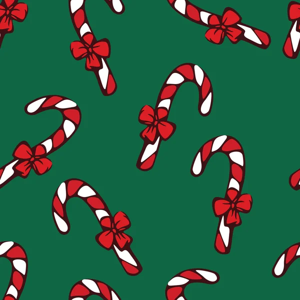 Candycane naadloze patroon — Stockvector