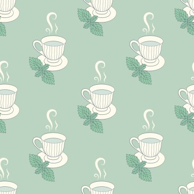 Çay bardağı nane sorunsuz kuvvetler ile