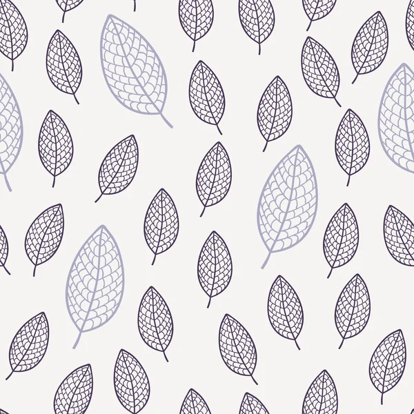 Patrón sin costura floral abstracto con hojas — Archivo Imágenes Vectoriales
