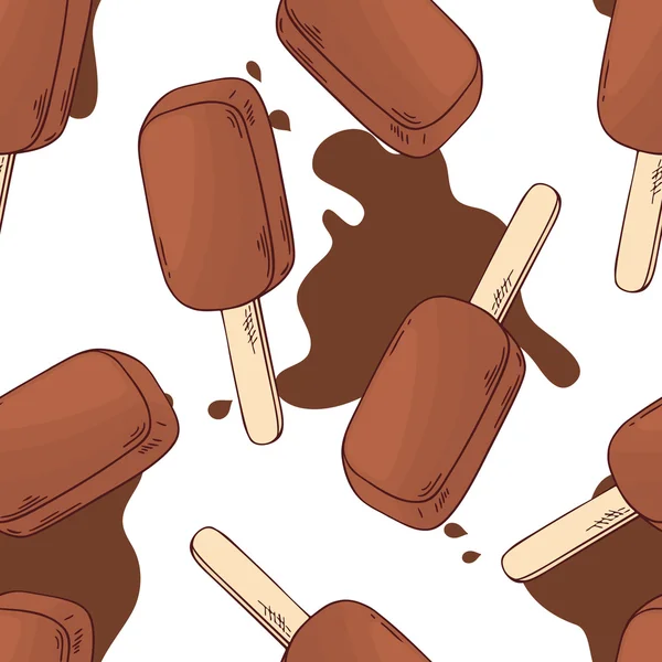 Patrón sin costura de paleta dibujado a mano en vector — Archivo Imágenes Vectoriales