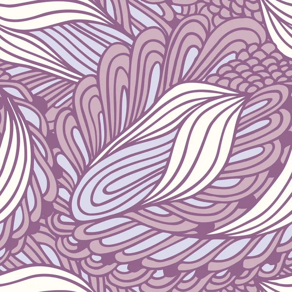 Hand getrokken abstracte manier naadloze patroon. Doodle swirl achtergrond. Inkt stijl achtergrond — Stockvector