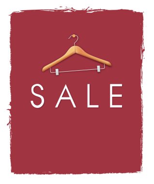 Bez askı ile Kızıl satış afiş