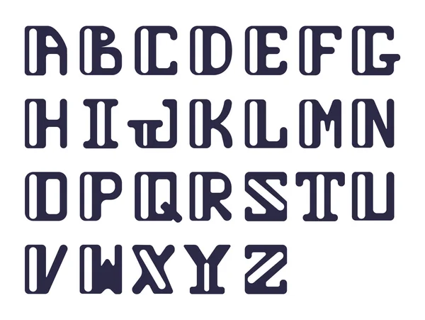 Tučné písmo kapitálu Latinské dopisy sans serif. Vektorové Sada písmen pro design. — Stockový vektor
