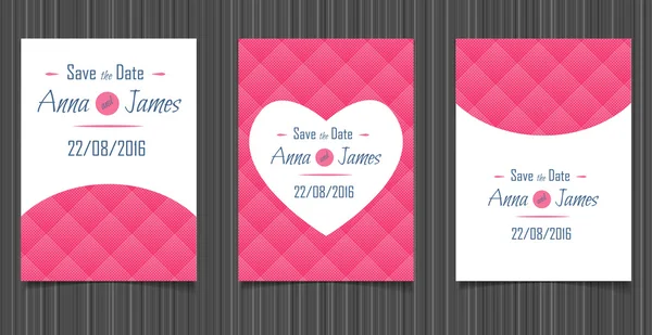 Invitation de mariage moderne avec un design abstrait . — Image vectorielle