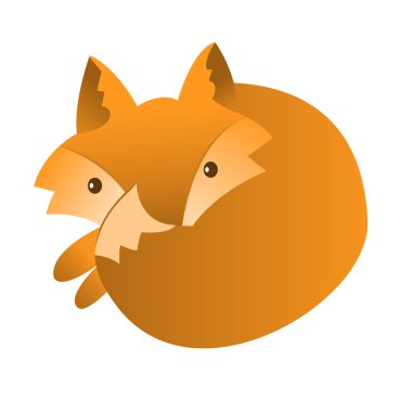 Vektör şirin fox. El çocuk illüstrasyon için sevimli karakter çizmek. Tilki çizgi film maskot.