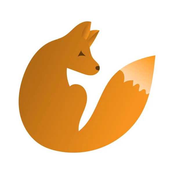 Vector bonito raposa. Mão desenhar personagem bonito para ilustração infantil. Mascote de desenho animado Fox . — Vetor de Stock