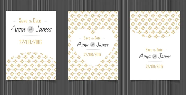 Invitation de mariage moderne avec un design abstrait . — Image vectorielle