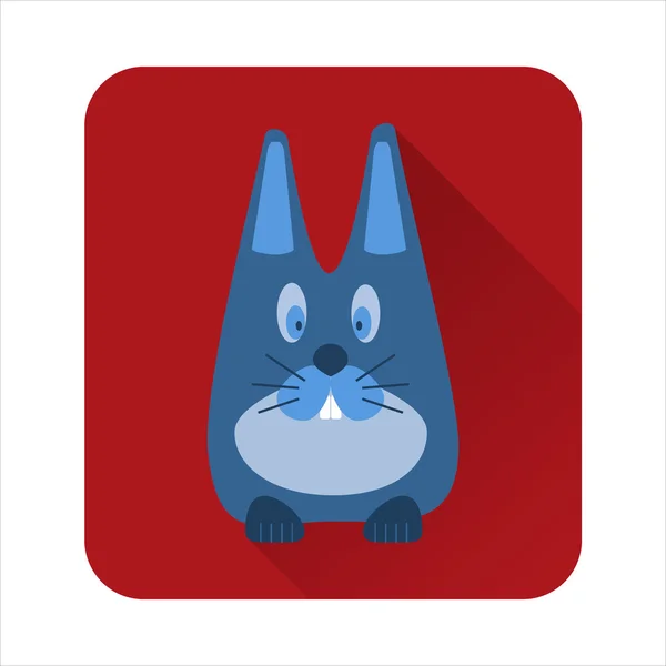 Flat icon rabbit — Stock Vector