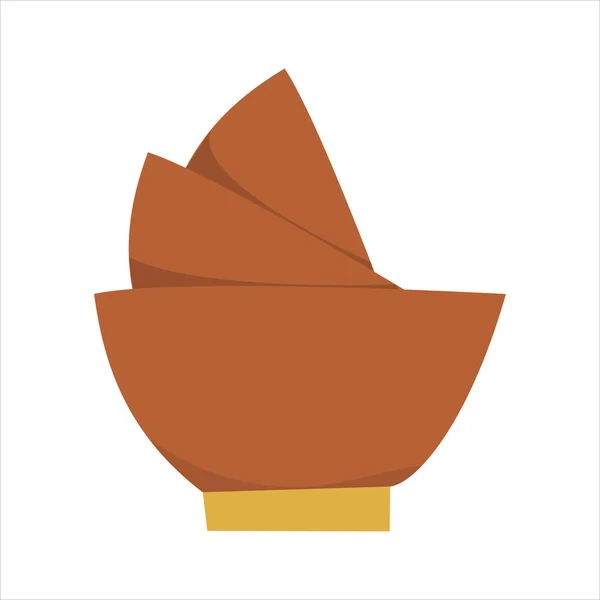 Three bowls inserted into one another, a stack of bowls — Stock Illustration Three bowls inserted into one another, a stack of bowls Stock Vector