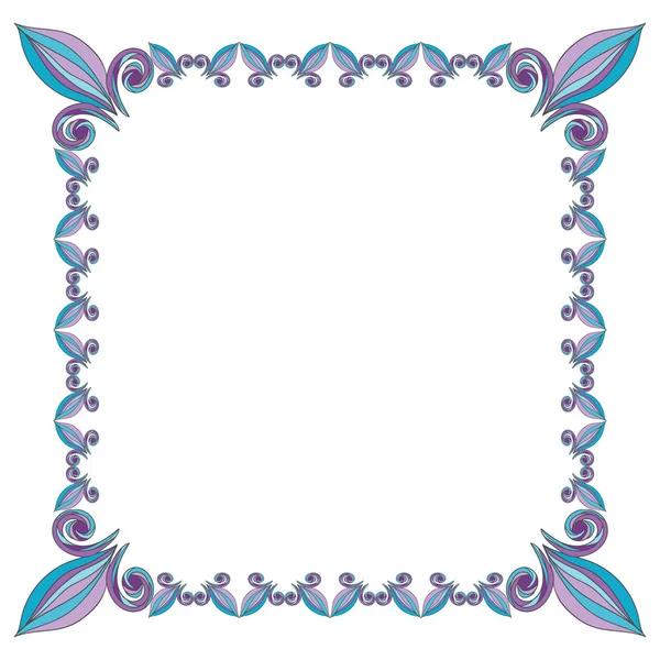 Frame from floral elements — Stock Vector