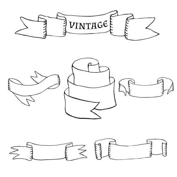 Vintage stuhy a nápisy — Stockový vektor