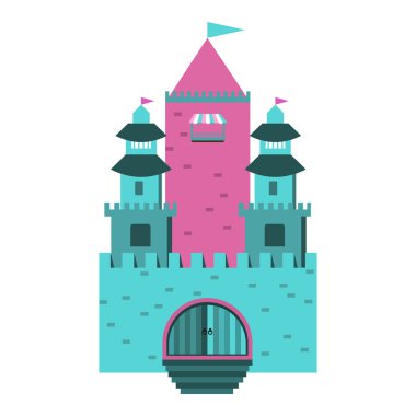 arka plan daire tepelerde üzerinde masal kalesi