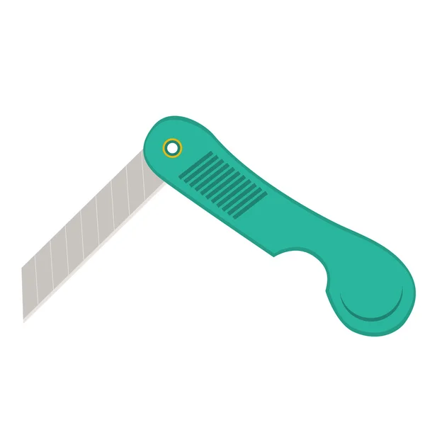 Objet couteau pliant pour papier, coupe-papier — Image vectorielle