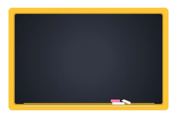 Lege blackboard, schoolbestuur in een platte ontwerp — Stockvector