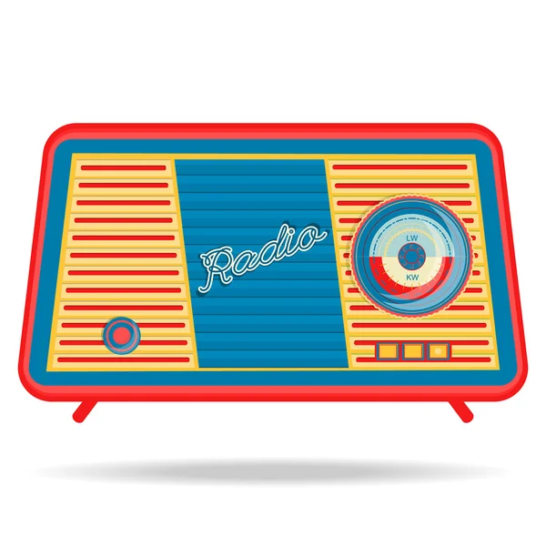 Retro radio, retro appliances — Stock Vector