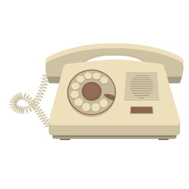 nesne retro telefon, eski döner telefon