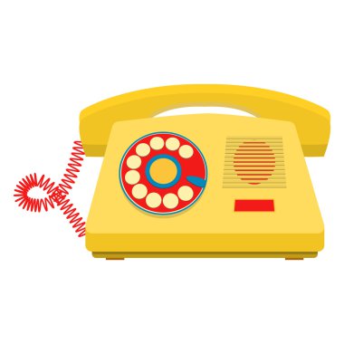 nesne retro telefon, eski döner telefon