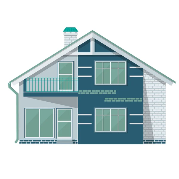 Object isolated cottage. Flat design. — Stock Vector