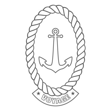 vektör vintage deniz etiket, simge ve tasarım öğesi